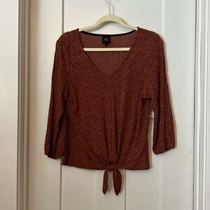Rust tie front top